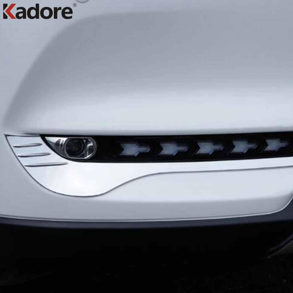 Для Mazda CX5 CX-5 KF 2017 2018 2019 2020 2021 Хромированная передняя противотуманная фара