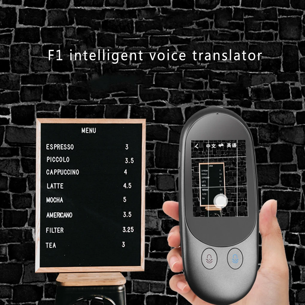 

F1 Smart Instant Voice Offline Translator Real Time Multi-Languages Translation Tool Photographic Scanning Translator