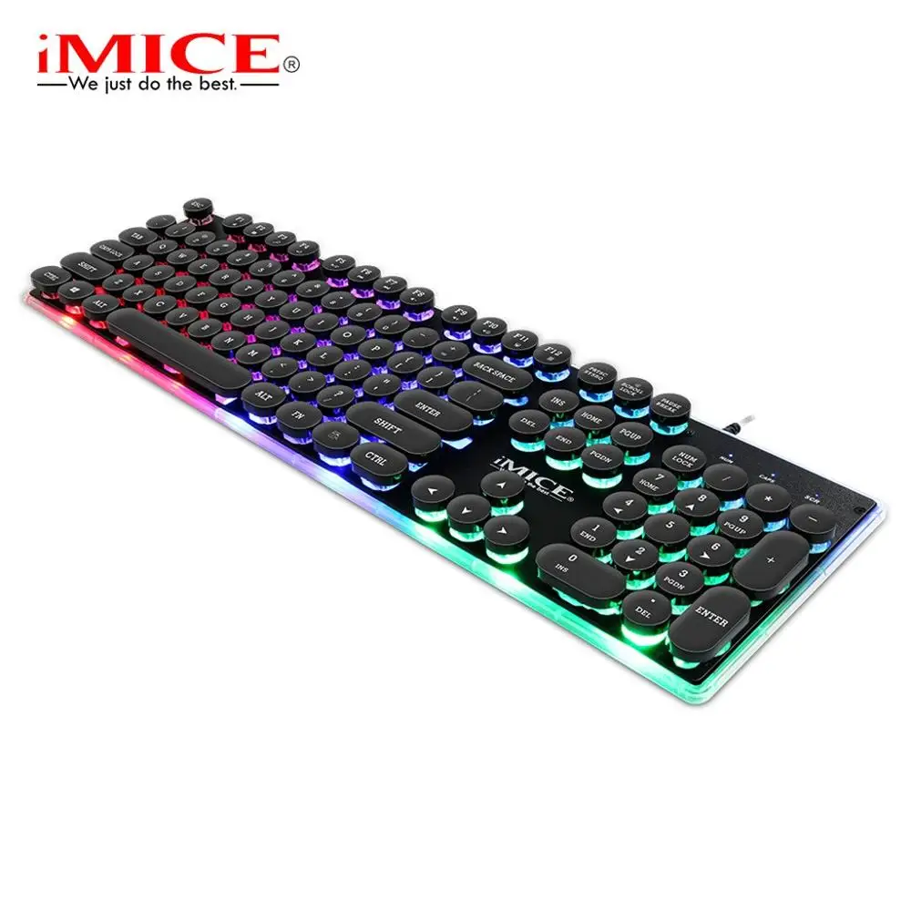 Игровая клавиатура iMice с подсветкой игровая RGB для компьютера ноутбука