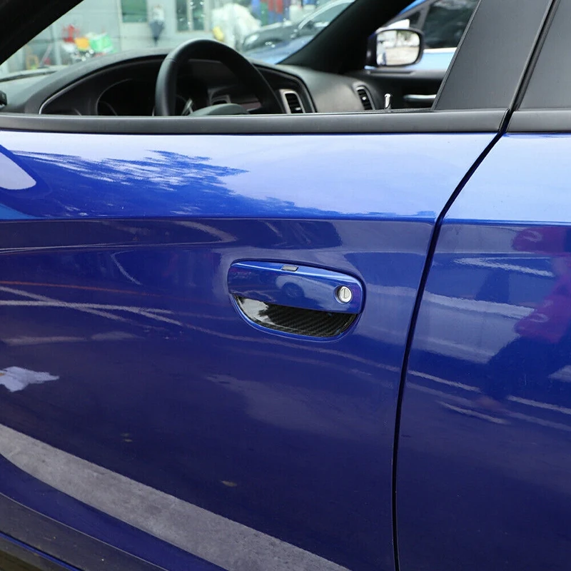 

for Dodge Charger 2015-2020 Accessories Car Exterior Door Handle Bowl Cover Trim Decoration Stickers ABS Carbon Fiber