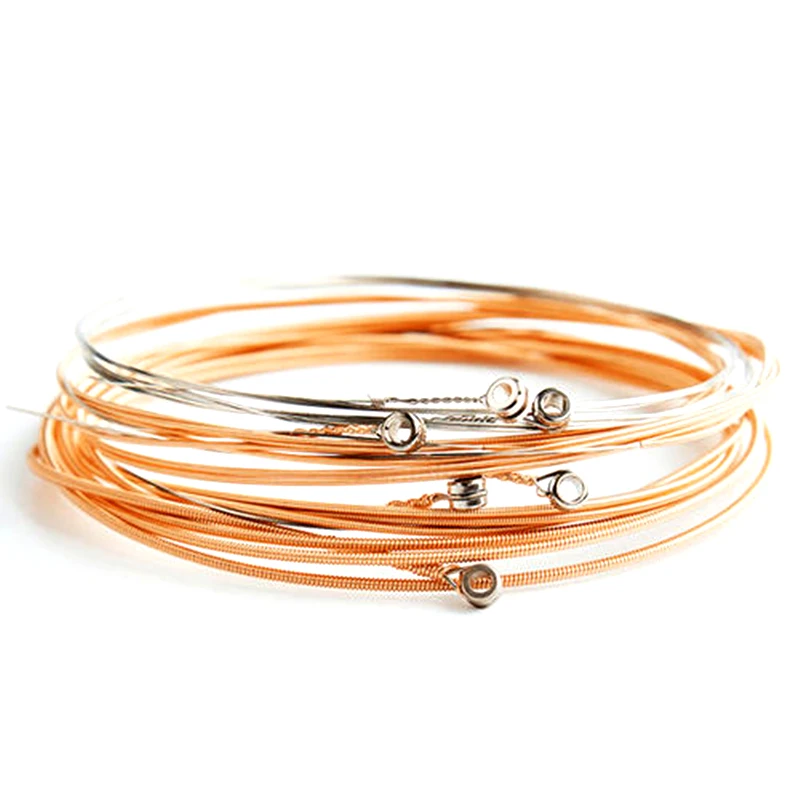 

High Quality Guitar Strings 6pcs Classical Guitar String Set Pure Copper Strings E-A for Acoustic Folk Guitar Classic Guitar