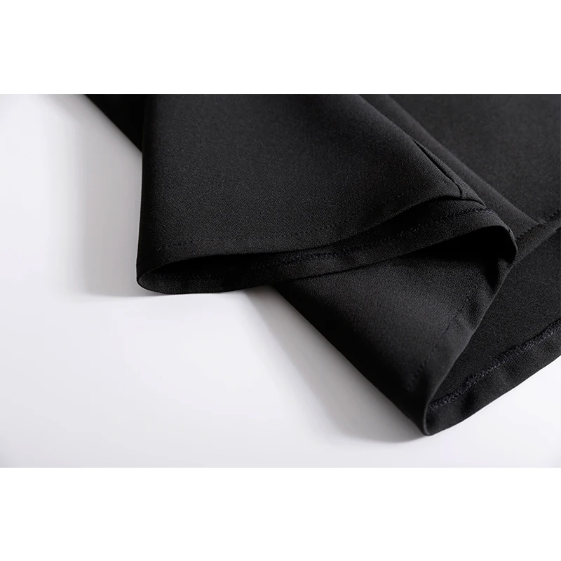 Bella philosophy 2002 women spring design black skirts long A-line loose lady elegant party metal button clothing | Женская одежда
