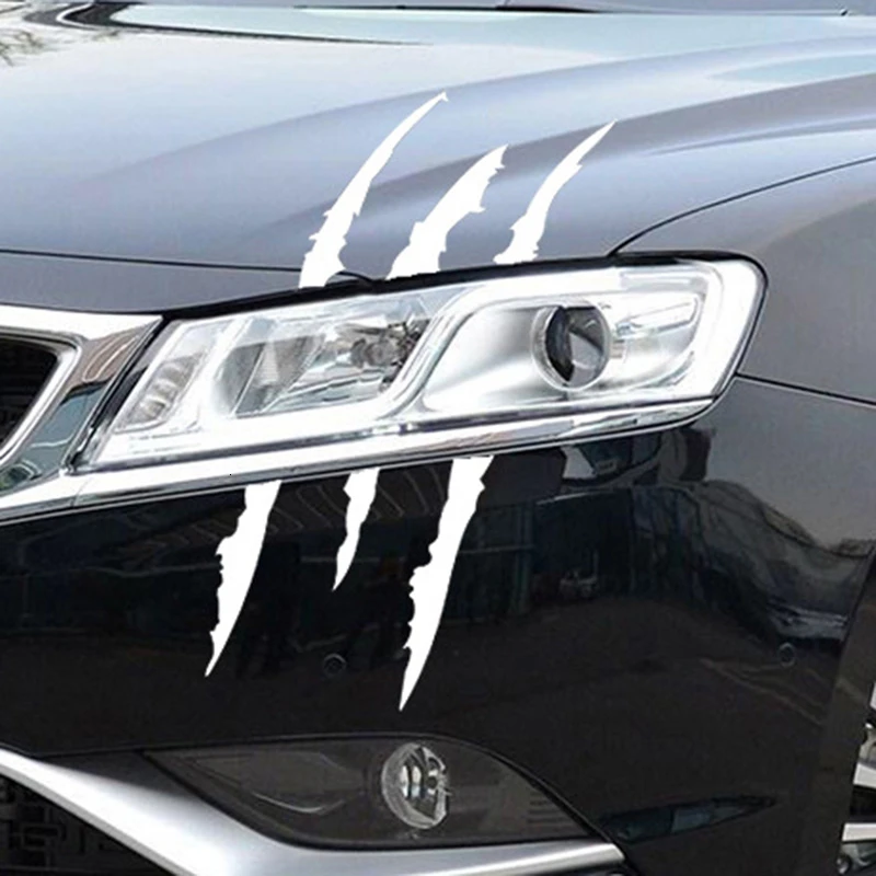 40 см * 12 классная Автомобильная наклейка светоотражающая монстра царапины полоса