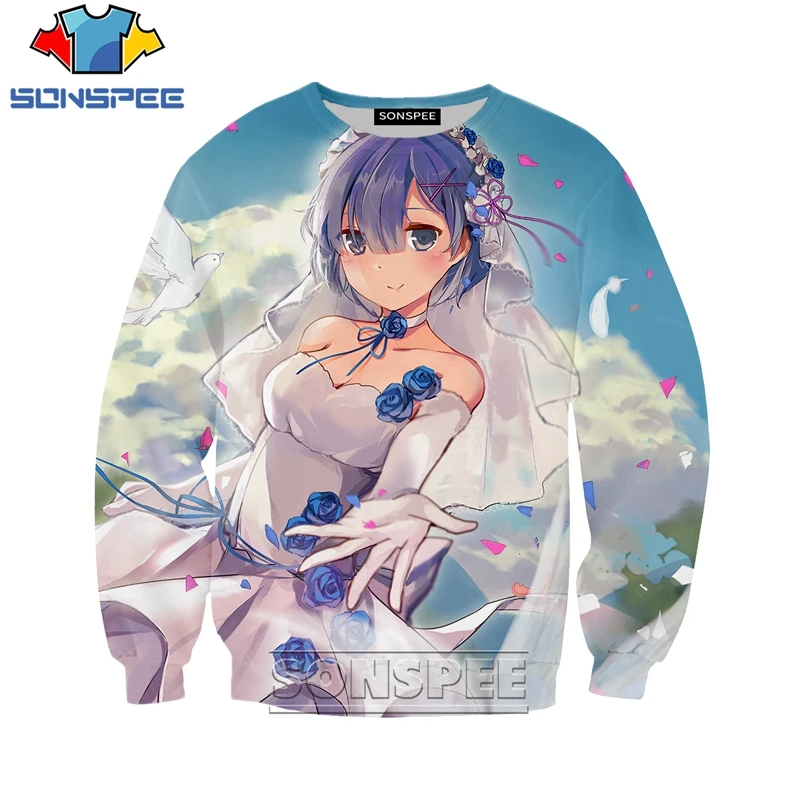 Толстовки с аниме принтом мужские/женские осень 2019 длинным рукавом 3D SONSPEE