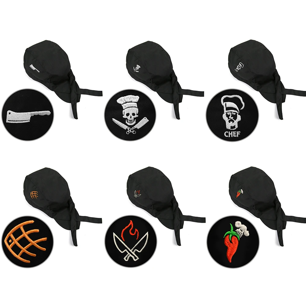 Регулируемая Кепка шеф повара с вышивкой кепка для кухни ресторана отеля пекарни