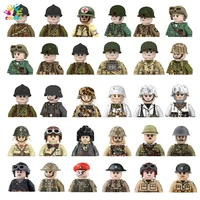 kids toys 10pcslot ww2 military france figures building blocks us soveit uk soldiers bricks educational toys for children