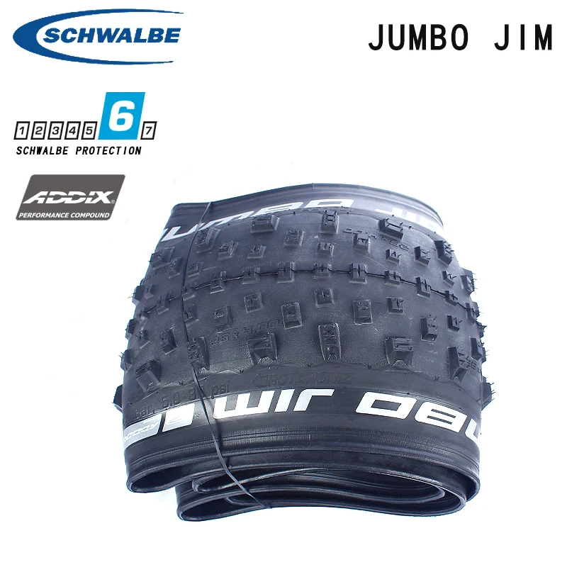 1 шт. шина для велосипеда Schwalbe JUMBO JIM 26x4 0 4 40 толстые автомобильные стальные шины