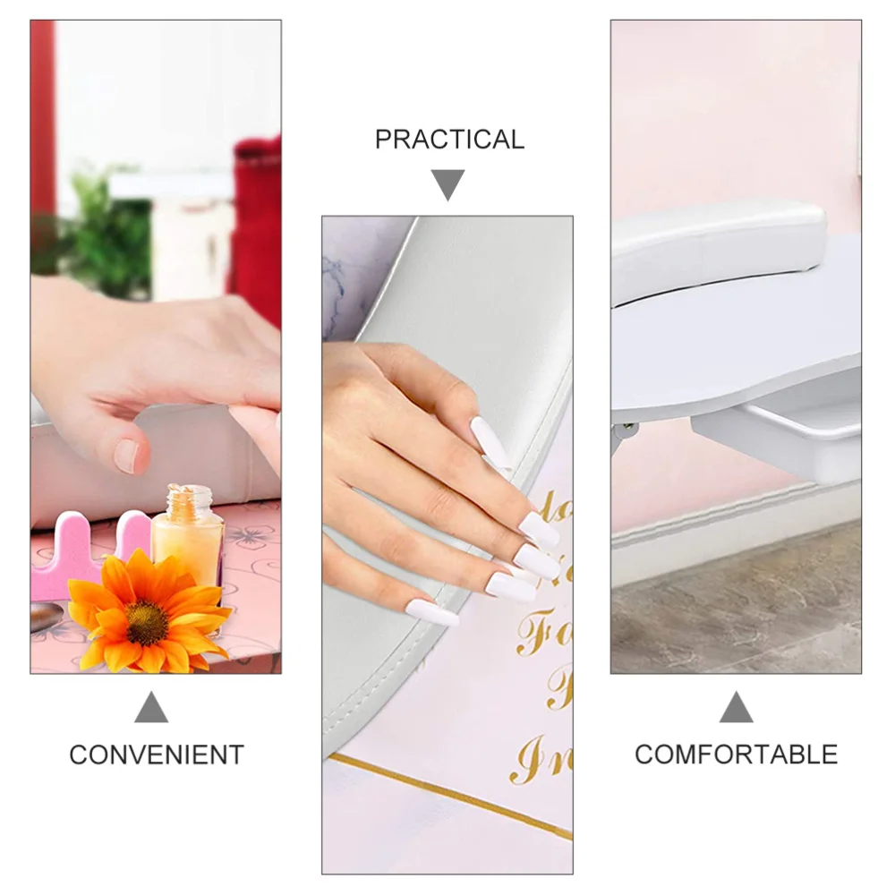 

1Pc Nail Art Hand Rest Cushion Salon Wrist Rest Pillow Beauty Supply White