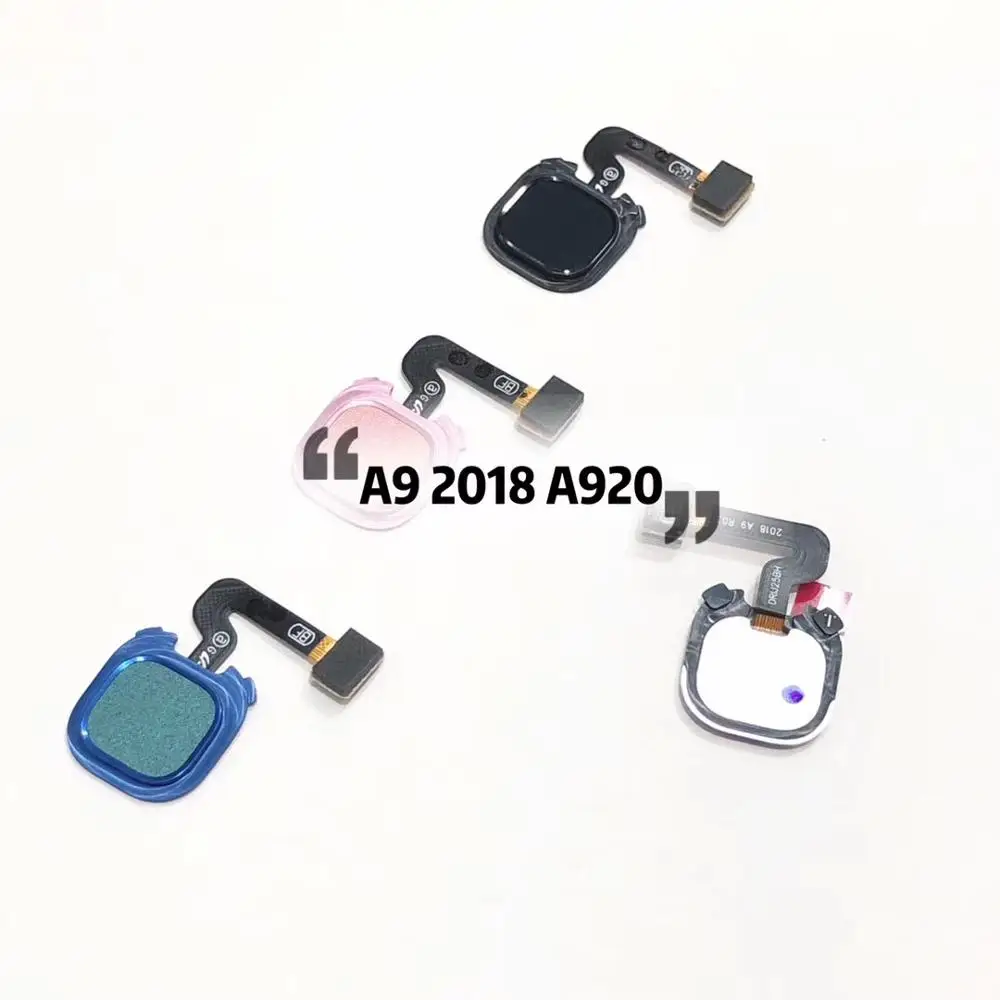 Для samsung Galaxy A20 A205F A30 A305F A40 A60 A605 A605F A920 сенсорный ID датчик отпечатков пальцев гибкий кабель Кнопка меню домой