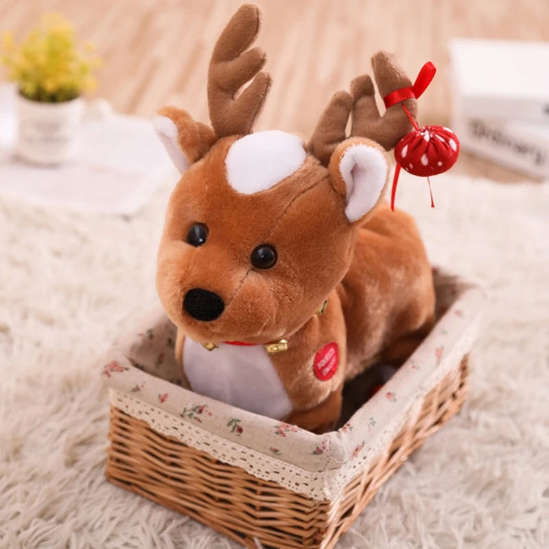 

Talking singing christmas deer talking soft toy stuffed animal XX9F
