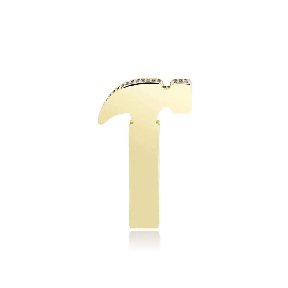 TOPGRILLZ кулон молоток со сверкающим цирконием кубический цирконий хип хоп модные