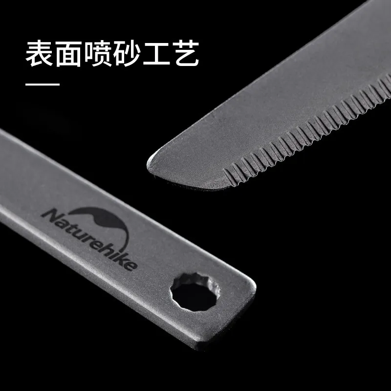 Набор столовых приборов 3 в 1 из титановой ложки и ножа | Спорт развлечения