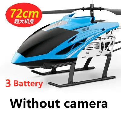 Dual Camera LED Blue Helicopter 3 batteries