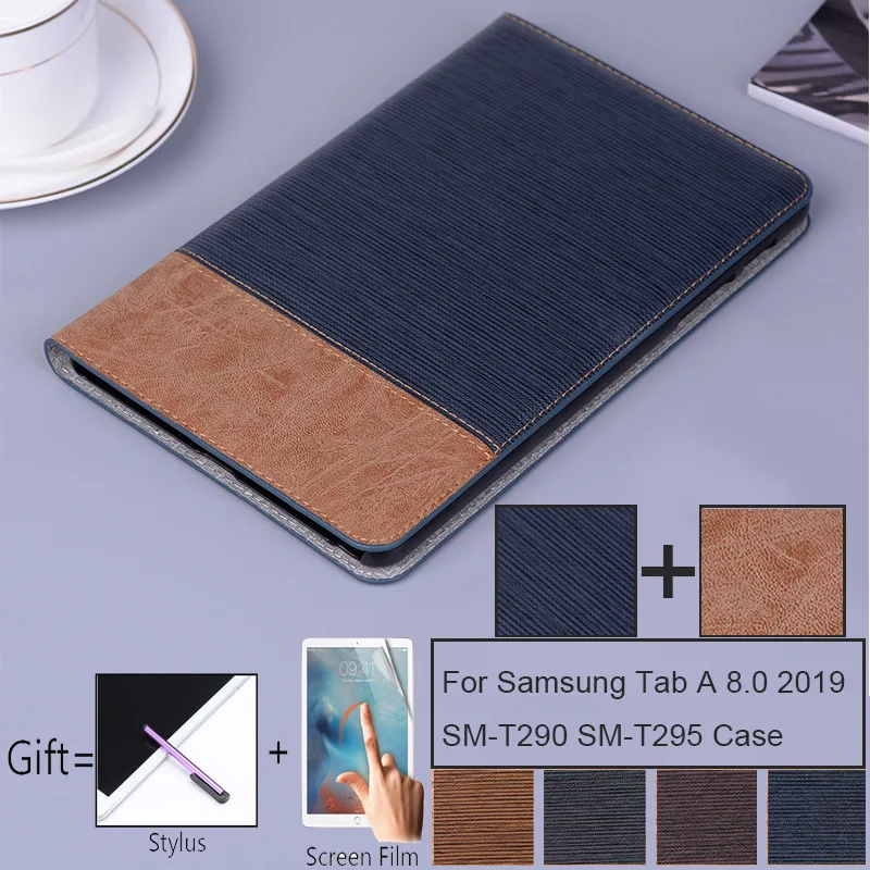 Высококачественный джинсовый кожаный чехол-бумажник для Samsung Galaxy Tab A 8 0 2019 чехол
