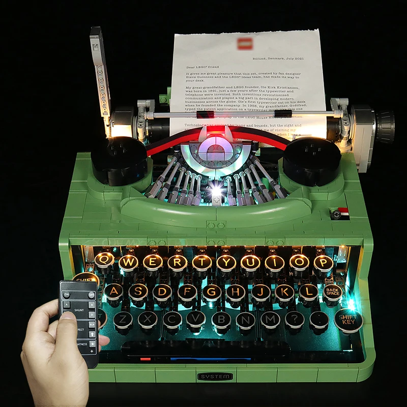 

LED Lighting Kit For 21327 Typewriter (Only LED Light, No Block Kit)