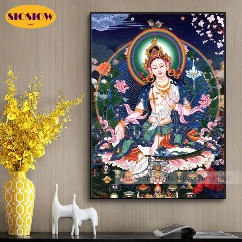 Набор для алмазной вышивки 5D SIOSIOW мозаика сделай сам из алмазов в виде Будды