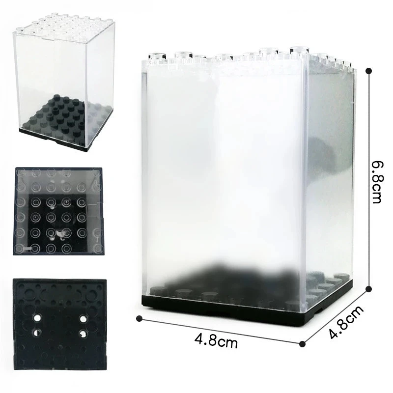 

Figures Display Box Photo Frame Showcase Base Plastic Assembly Building Blocks Bricks Classic Toys for Children Gifts