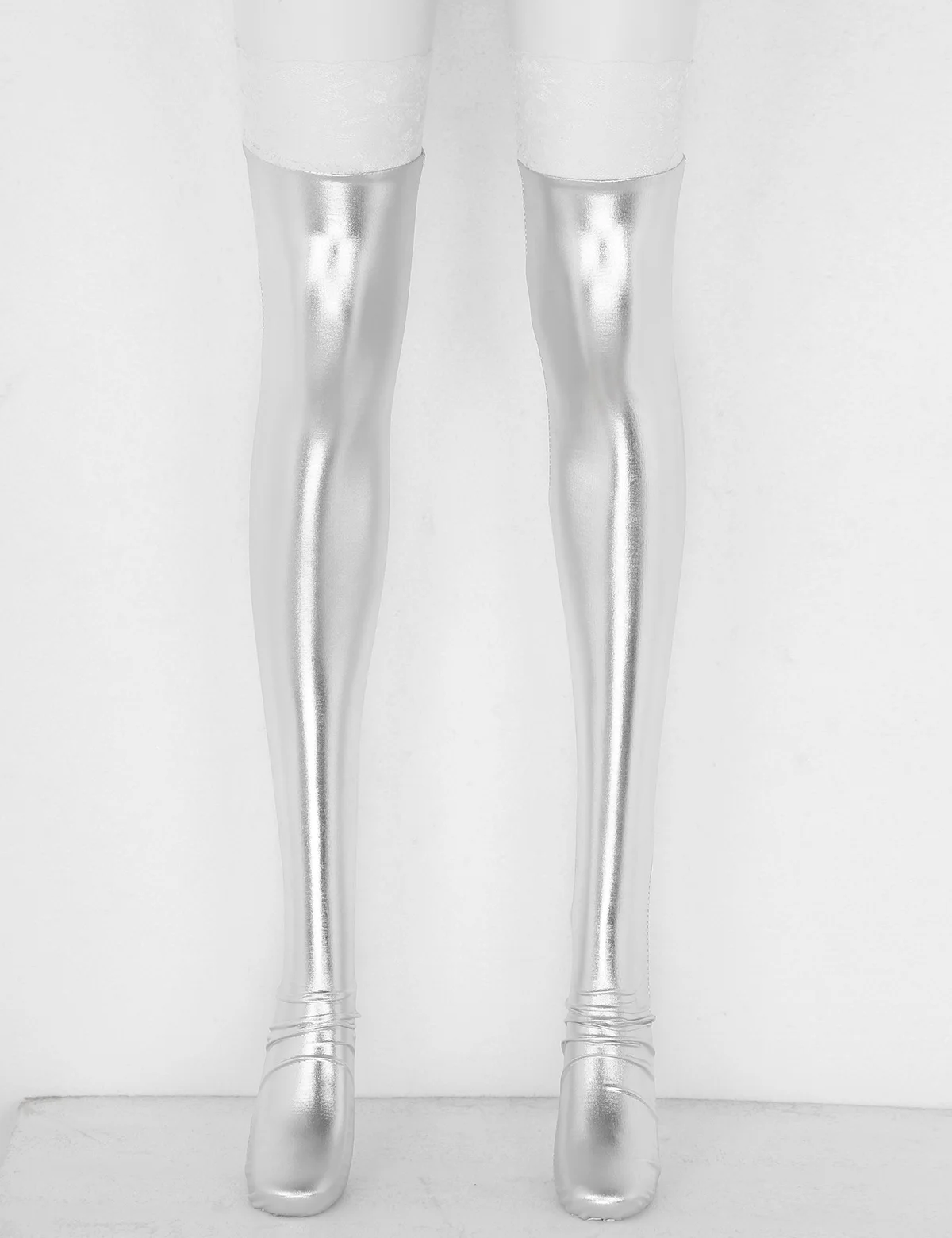 Женские пикантные противоскользящие мягкие эластичные лакированные кожаные