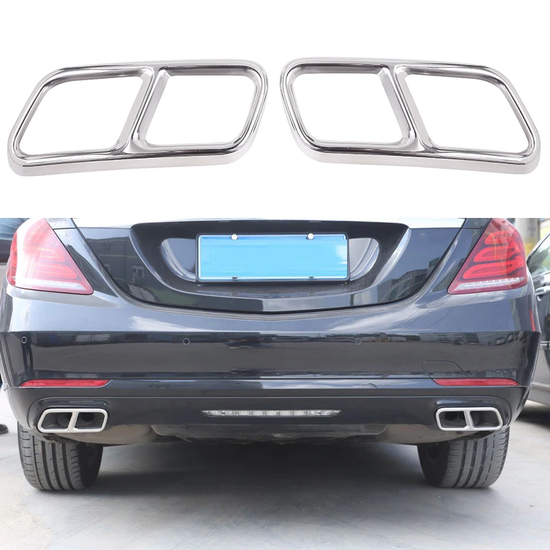 Для Mercedes Benz S Class W222 Coupe R W251 10 17 Gl X166 13 15 Amg часть 304 стальная накладка|Выхлопной узел
