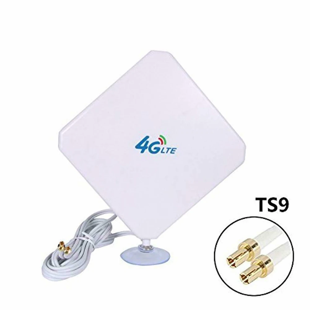 TS9 Горный 35DBI 4G усилитель сигнала комнатная антенна wi-fi-роутер внешний настольный двойной Mimo LTE домашний длинный диапазон соединительный кабель - Цвет: TS9