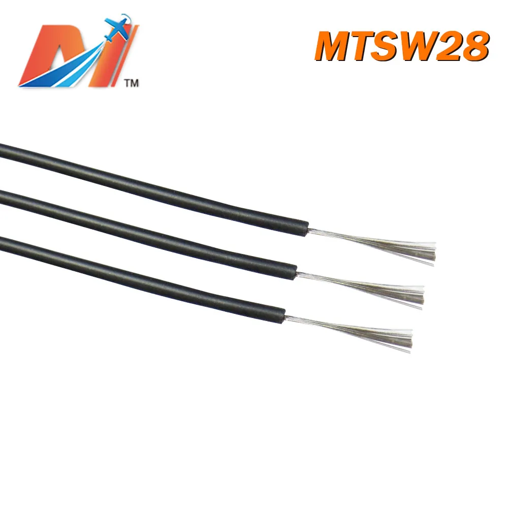 Силиконовый кабель питания Maytech AWG28 черного цвета|Силовая установка| |