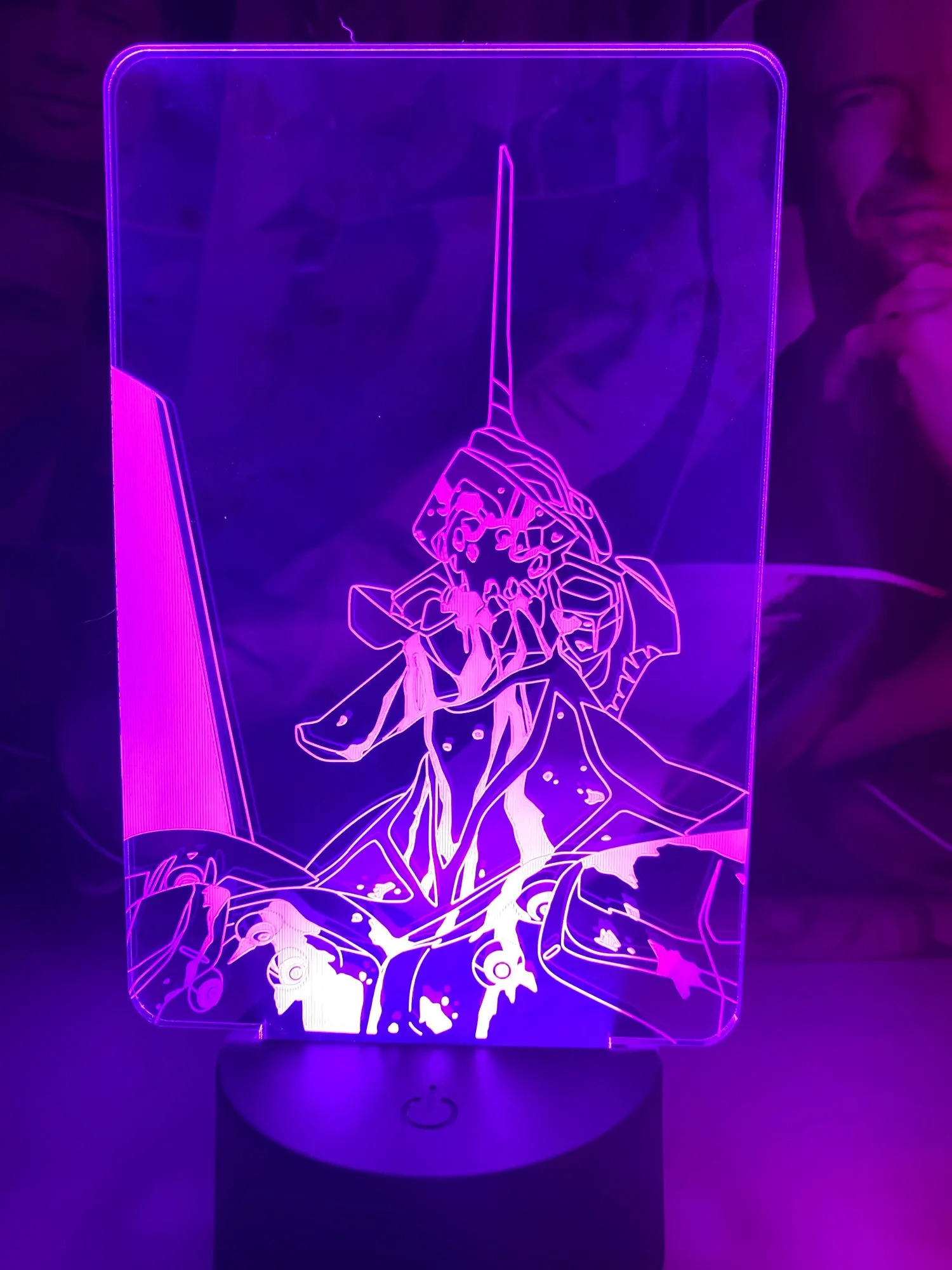 3D эва светильник с аниме Евангелионы рисунок RGB Светодиодный Ночник Новинка