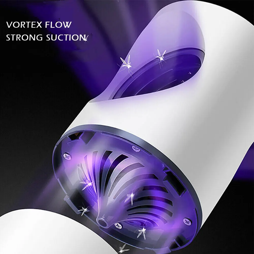 Светодиодная УФ-лампа-ловушка для комаров ночсветильник ловушка насекомых Жуков