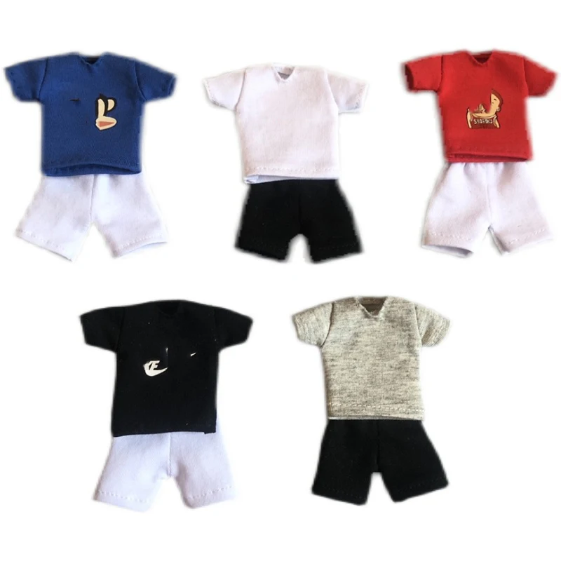 

1/12 Scale Soldier Short Sleeve T-shirt Model for figmas shf 6" Doll Toy