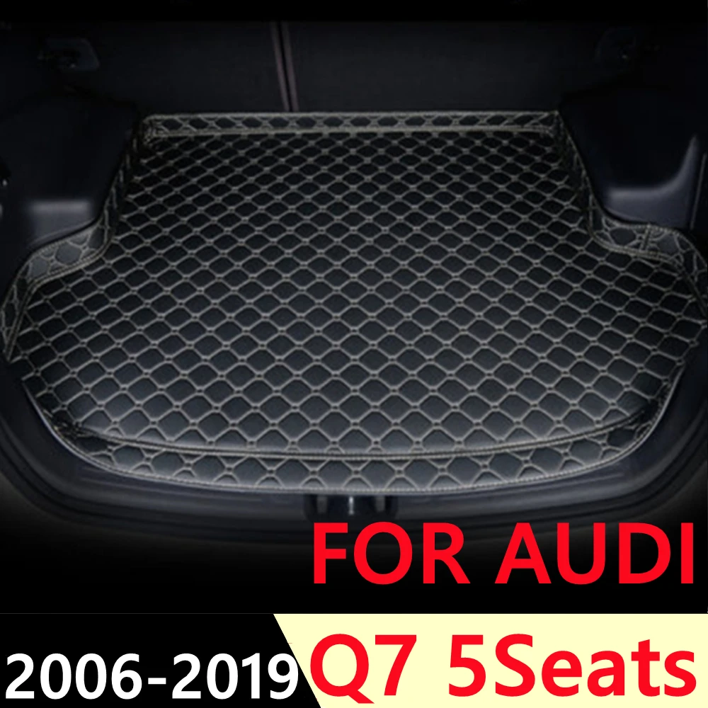 

SJ High Side Custom Fit All Weather Car Trunk Mat AUTO Accessories Rear Cargo Liner Cover Carpet For AUDI Q7 5Seats 2006 07-2019