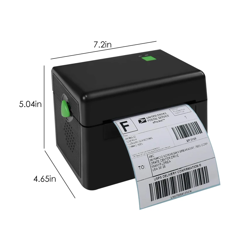 

Desktop Thermal Label Printer Label Barcode Printer USB High-speed Labeling Machine With U Disk Drive And 50 Labels Home Use New