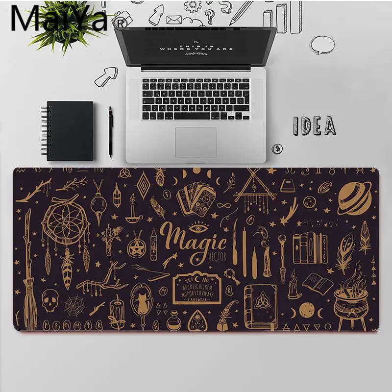 maiya top quality witches moon tarot laptop gaming mouse pad free shipping large mouse pad keyboards mat free global shipping