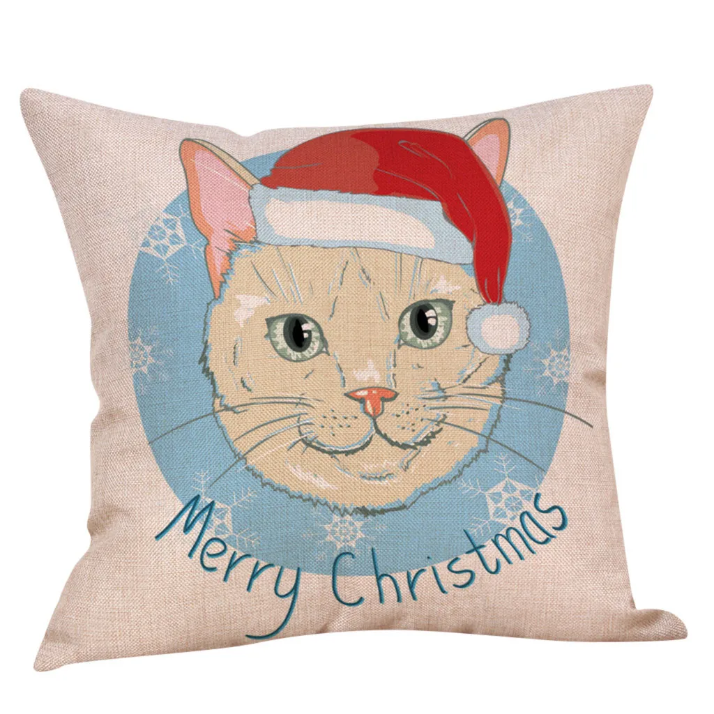 Рождественская декоративная наволочка для подушки декоративные диванные чехол s