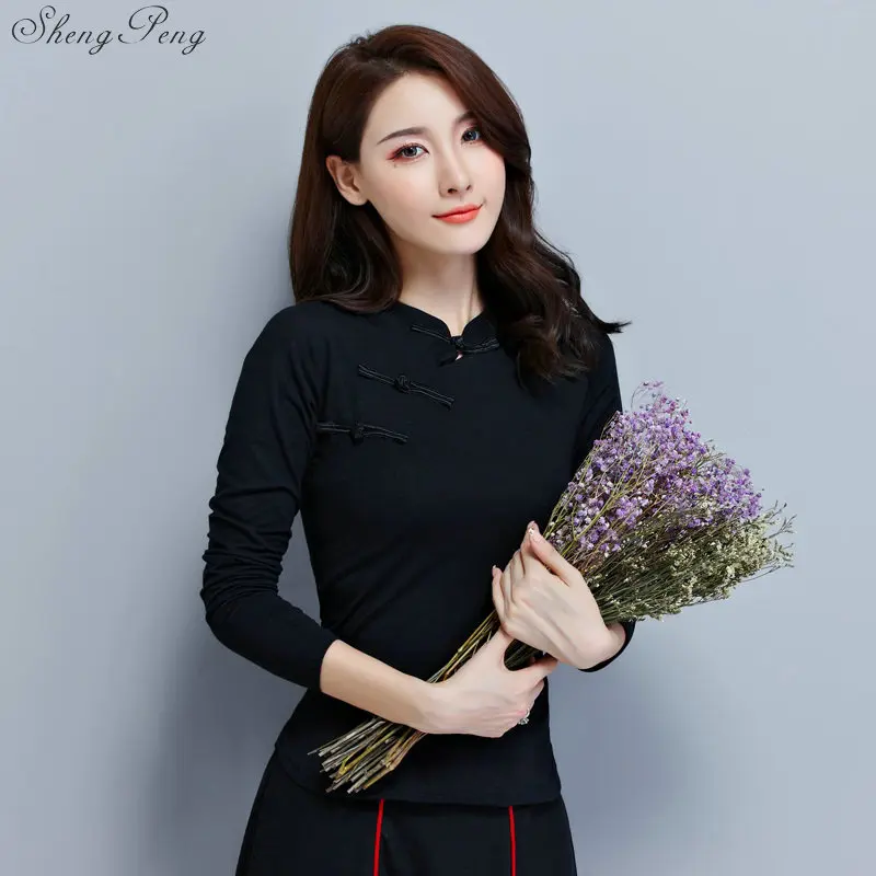 Новинка 2019 элегантная винтажная Женская Китайская традиционная хлопковая