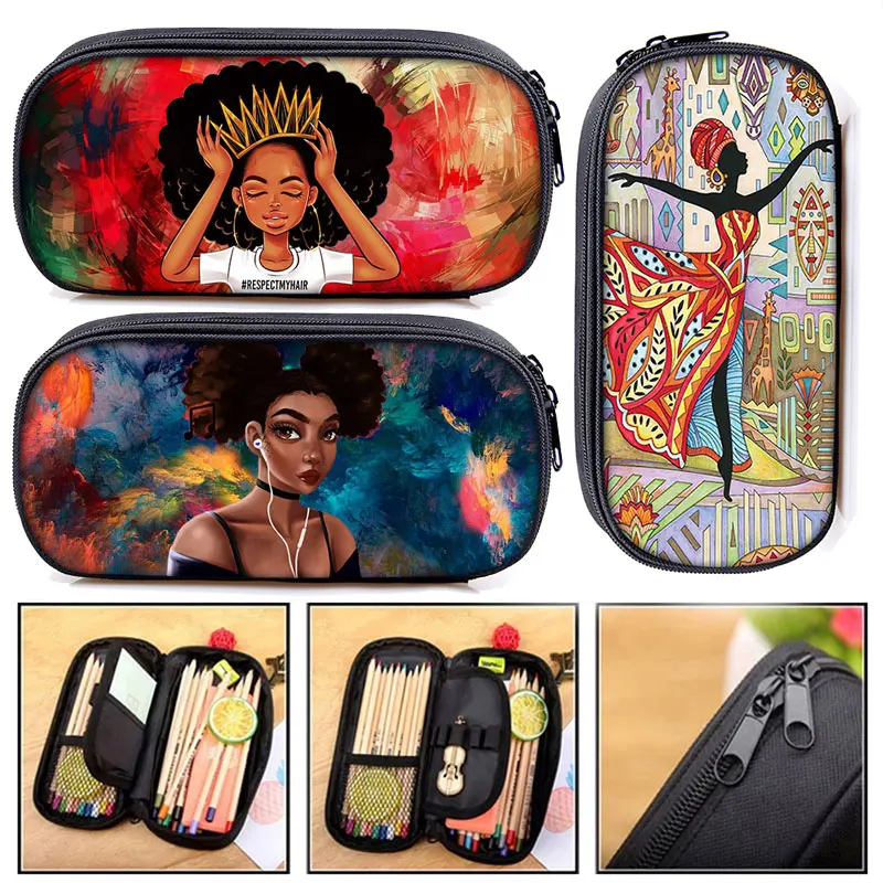 

Чехол для карандашей, коричневый, для девочек-подростков