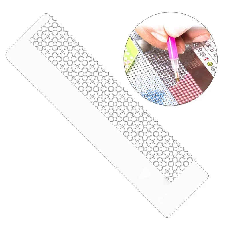 5D DIY алмазная живопись линейка инструменты Алмазная вышивка паста стикер Dotting