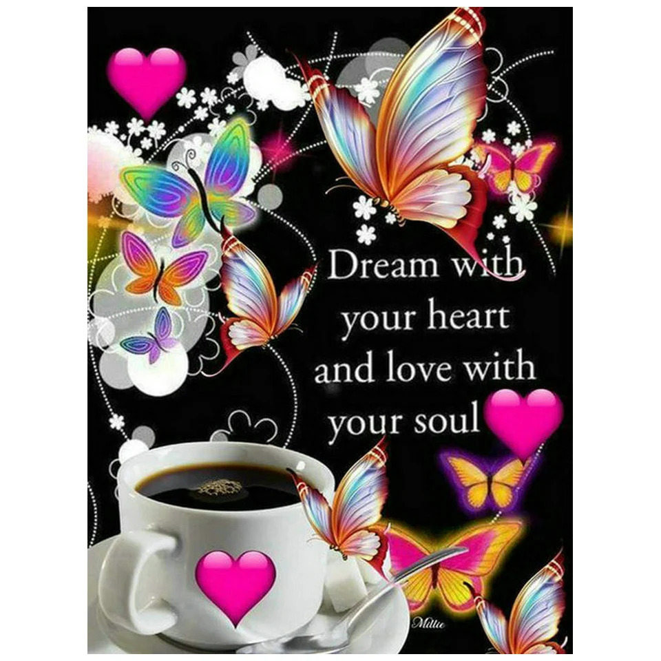 

Full Round/Square Diamond Embroider color NEW 5D DIY Butterfly Flower Painting Cross Stitch Mosaic Pictures Decor Gift
