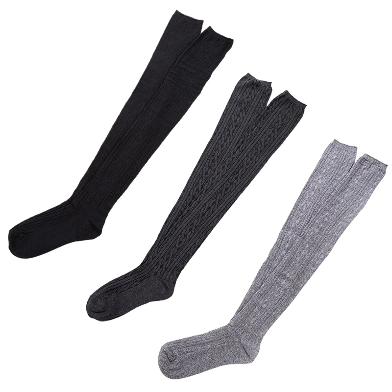 

New Women Lady Long Boot Socking Over Knee Thigh High Winter Warm Solid Sexy Stockings