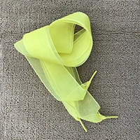 yellow shoelace 4 см ширина 120 см длина Прозрачные шелковые Шнурки Кроссовки для катания на коньках шнурки из тесьмы для танцев дропшиппинг - Цвет: yellow shoelace