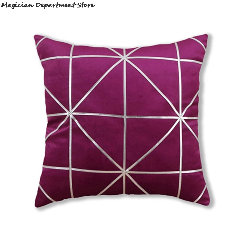 

Bronze Velvet Cushion Cover Modern Nordic Luxury Pillowcase Vintage Decorative Pillowcases For Sofa Bedroom Car 45x45cm Luxury