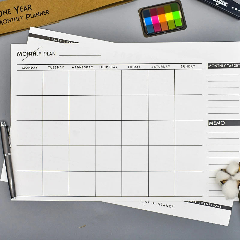 

2021 Year Calendar Monthly Planner Personal Agenda Planner Organizer