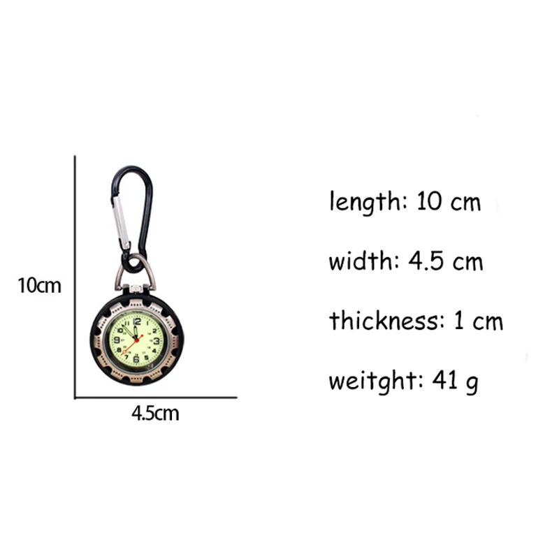Карманные часы для медсестры Карабин клип Fob Медицинский Спорт на открытом