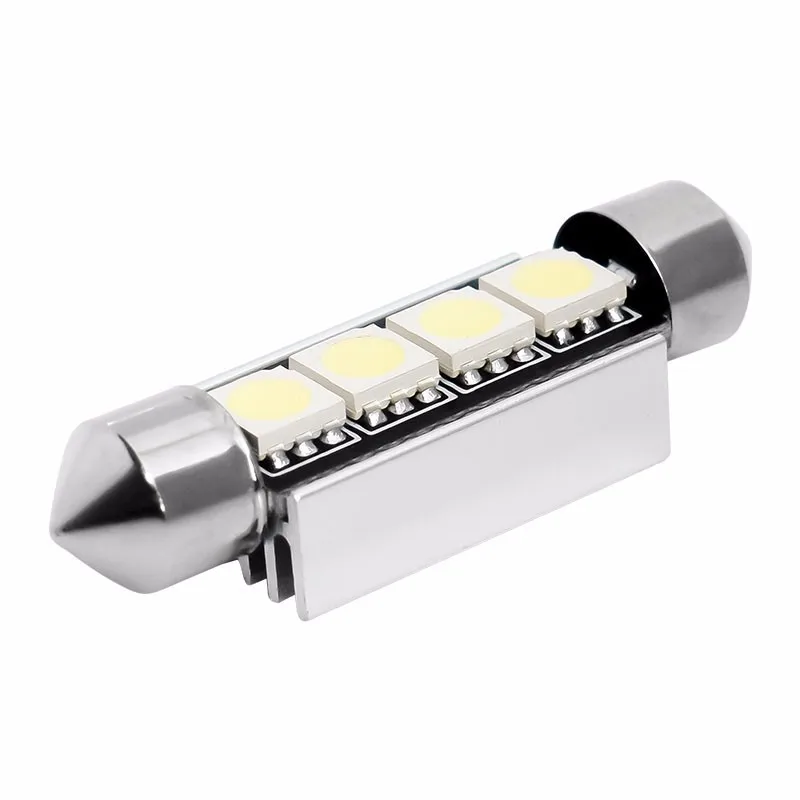 

Decode CANbus Double Point Lamp 31mm / 36mm / 39 / 42mm 5050 4smd Led Roof Lamp License Plate Lamp Car Led Light