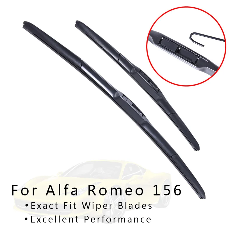 

Car Wiper Blades for Alfa Romeo 156 1997 1998 1999 2000 2001 2002 2003-2007 Car Accessories Soft Rubber Windscreen wipers