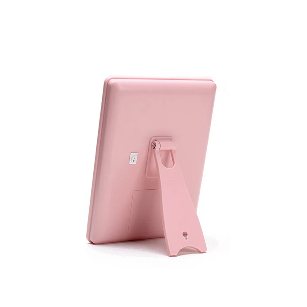 

1PC 16 LEDs Desktop Cosmetic Mirror Touch Screen Dimmable Makeup Mirrors for Girls )