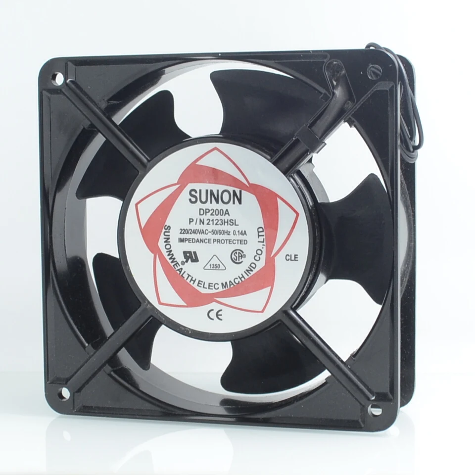 Вентилятор охлаждения для шкафа DP200A P/N 2123HSL 220V 0.14A осевые вентиляторы 120*120*38 мм