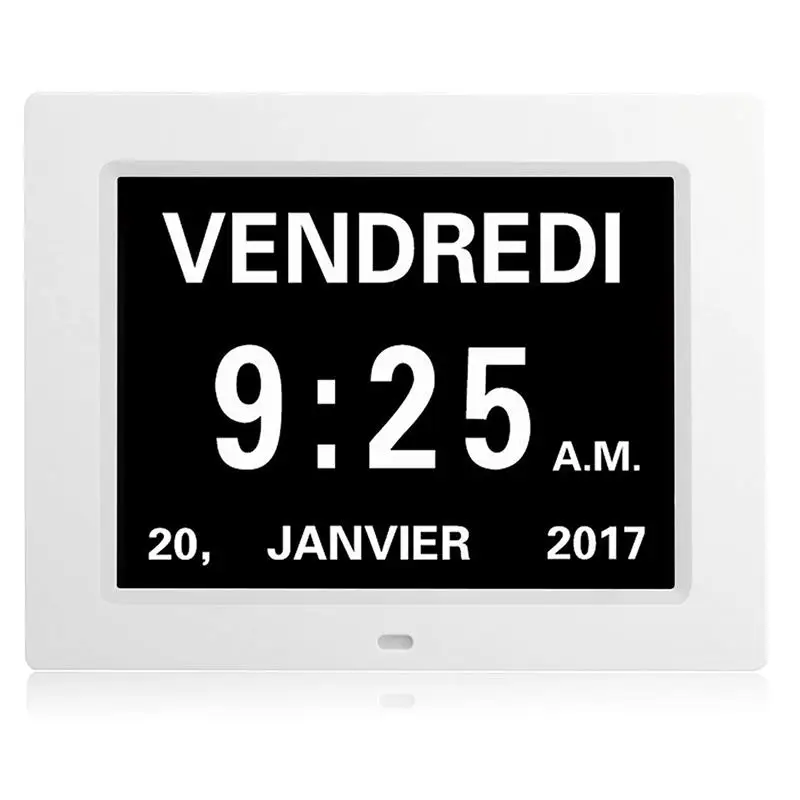 Цифровые часы с ЖК дисплеем 8 дюймов календарем датой и автоматическим