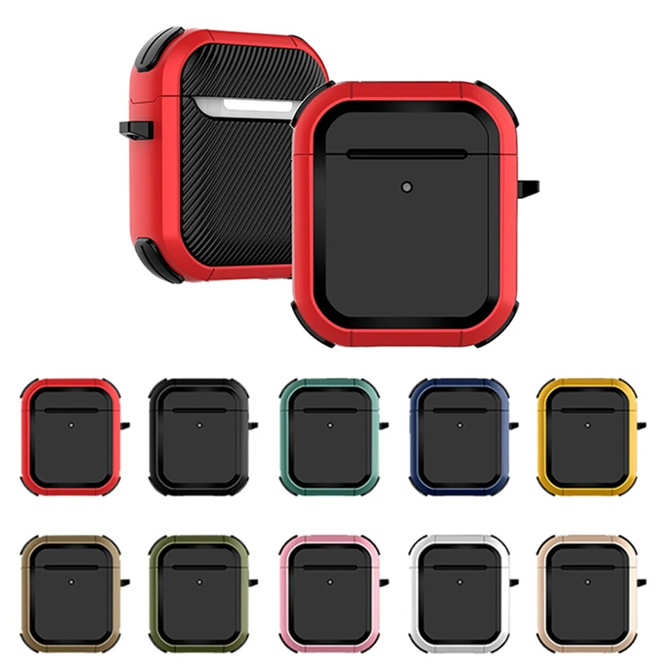 

Luxury Earphone Case for AirPods Case Silicon Armor Headphone Case for Apple Air Pods Pro 2 3 Charging Box Cover Shockproof Case
