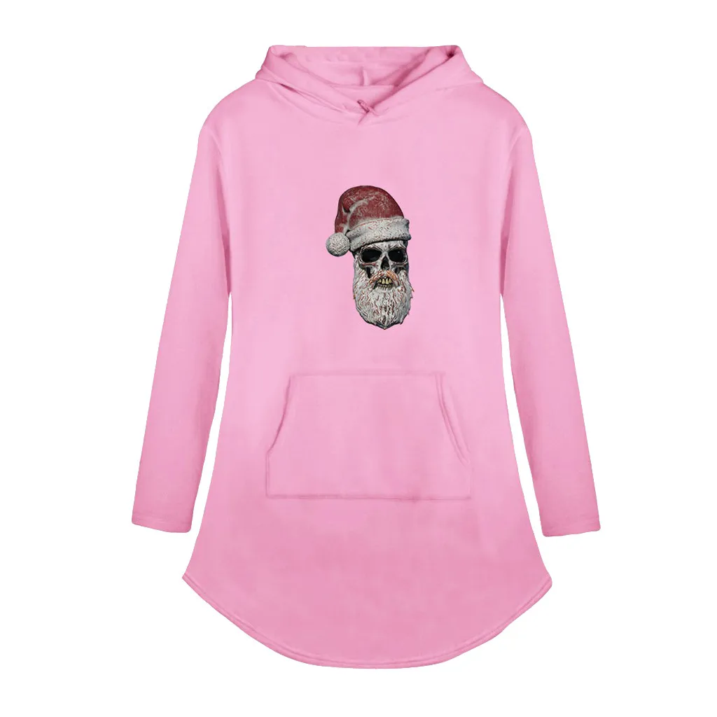 Женское облегающее платье Рождественский рисунок свитер с длинными рукавами