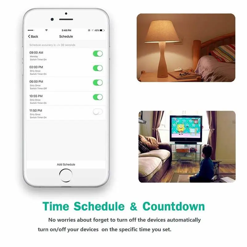 Умная розетка с таймером выключатель дистанционным управлением и регулируемой