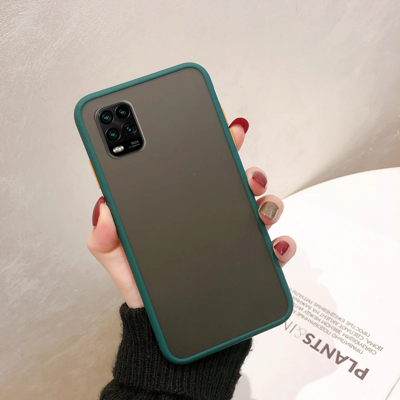 Чехол для Xiaomi Mi 10 lite Youth 5G Note Lite противоударный Жесткий ПК Задняя Крышка